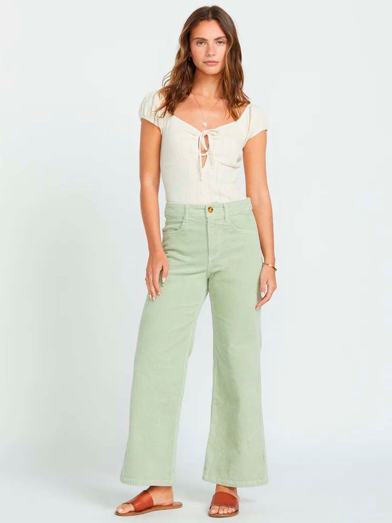 Pantalon-Mujer-Be-Free-Cotele-Verde-Billabong