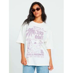 Polera Manga Corta Mujer High On Life Blanca Billabong