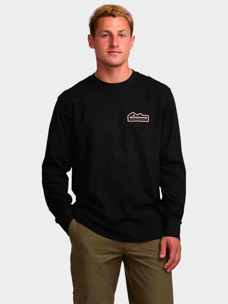 Polera M/L Hombre A/Div Negro Billabong