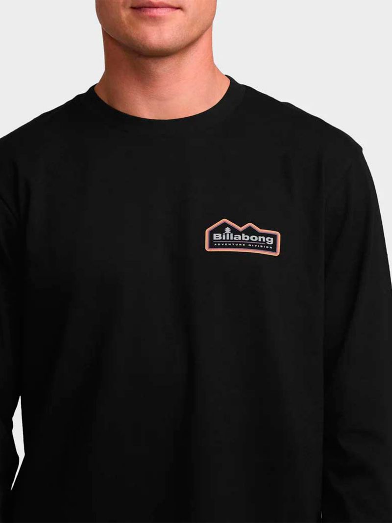 Polera M/L Hombre A/Div Negro Billabong