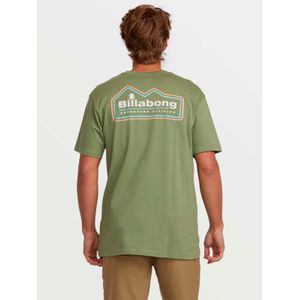 Polera Manga Corta Hombre Range A/Div Verde Billabong