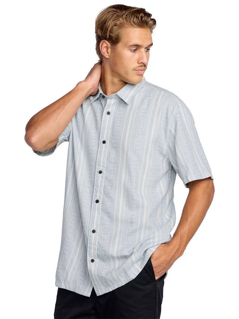Camisa m/c Hombre Sunshines garage Azul Billabong