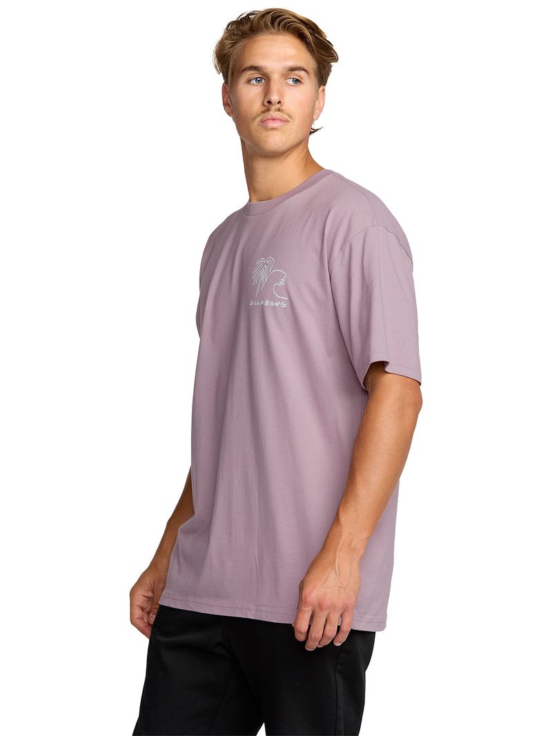 Polera m/c Hombre Scenes regular Morado Billabong
