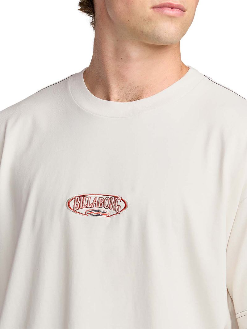 Polera m/c Hombre Bad dog Blanco Billabong