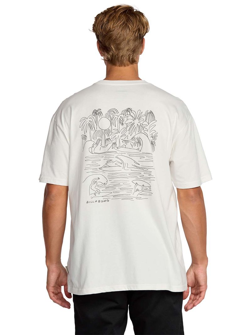 Polera m/c Hombre Scenes regular Blanco Billabong