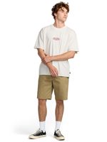 Polera m/c Hombre Bad dog Blanco Billabong