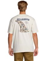 Polera m/c Hombre Single fin premium Blanco Billabong
