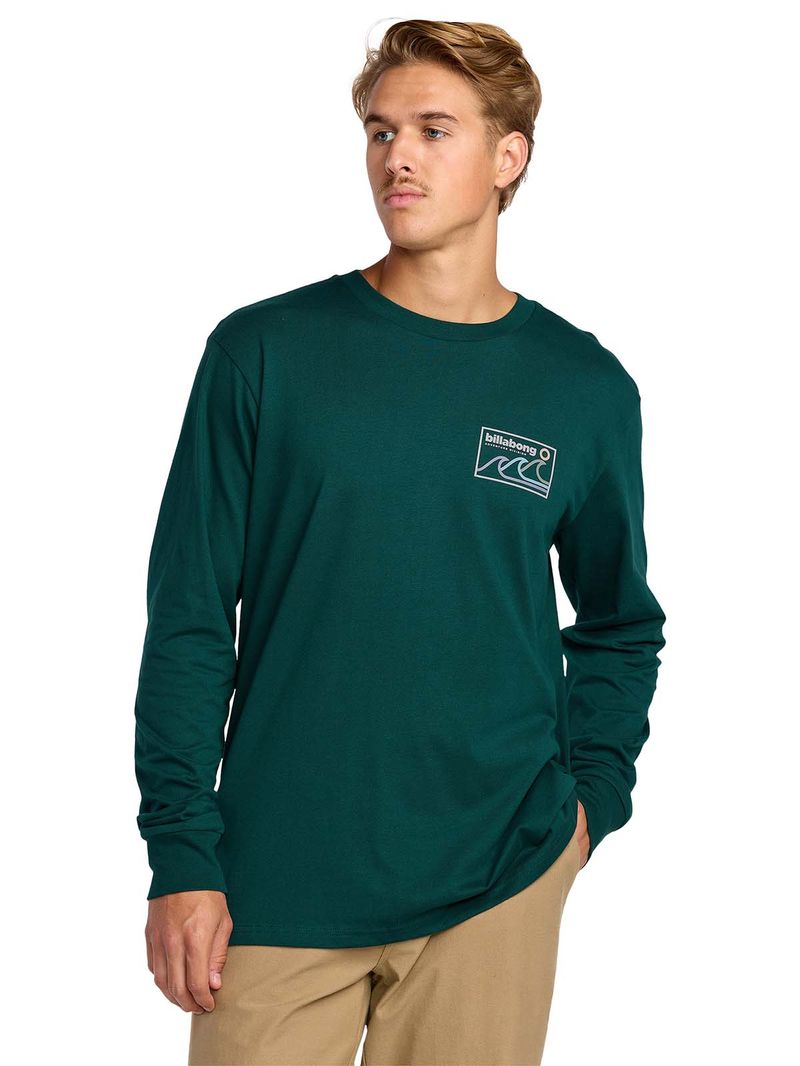 Polera m/c Hombre Range adiv Verde Billabong