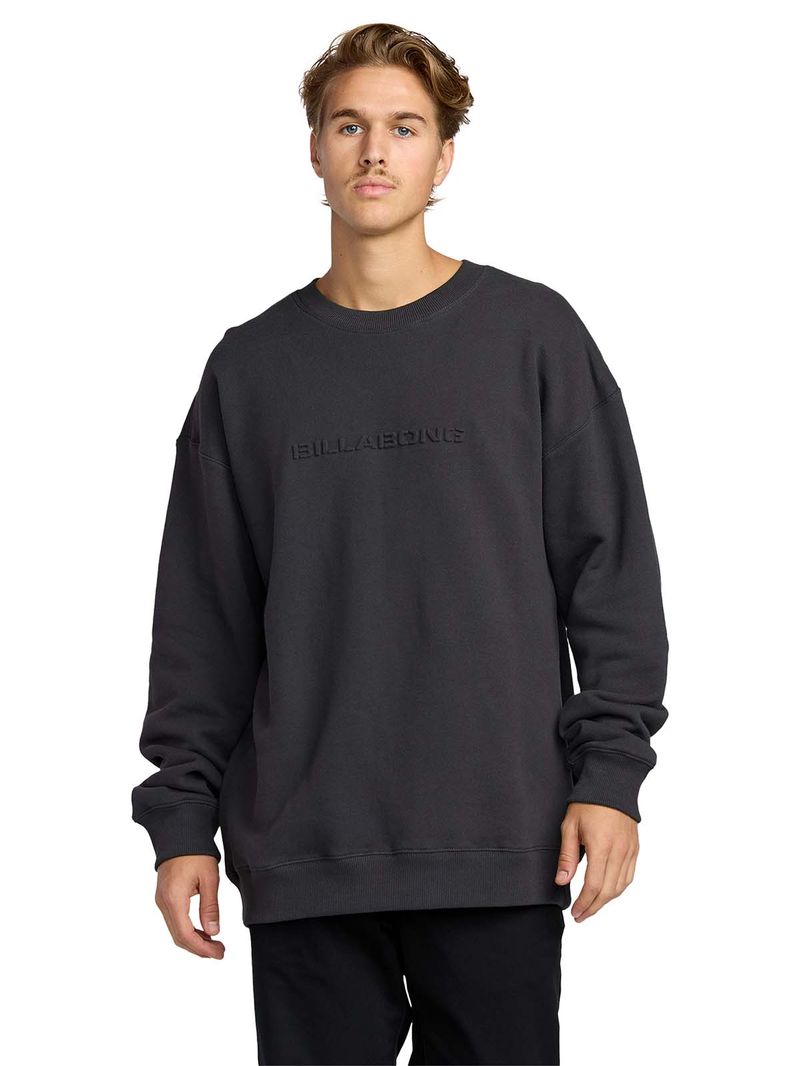 Poleron-Hombre-Iconic-emboss-Negro-Billabong
