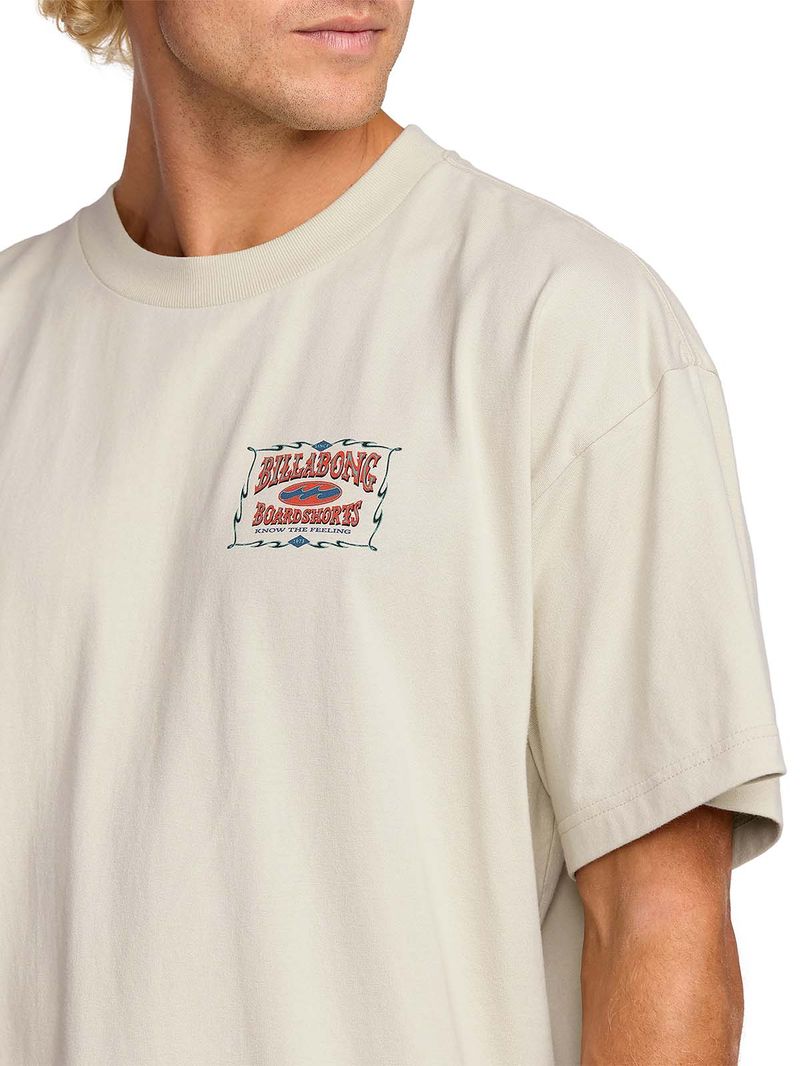 Polera m/c Hombre Double spread og Blanco Billabong