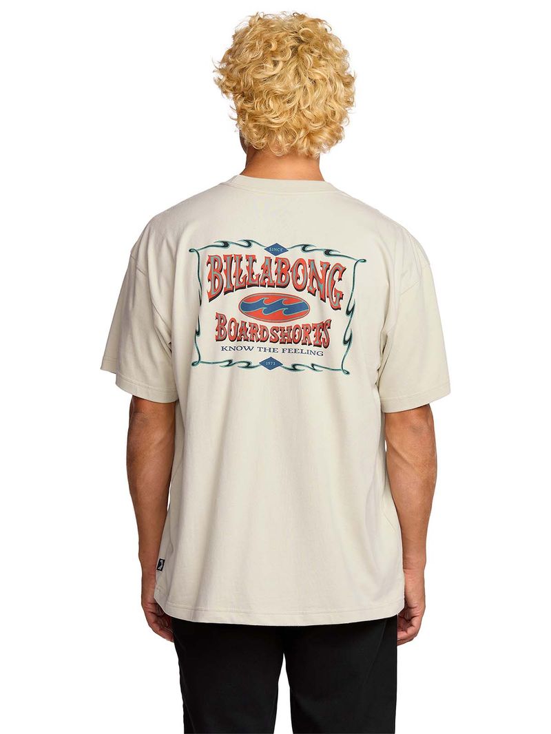 Polera m/c Hombre Double spread og Blanco Billabong