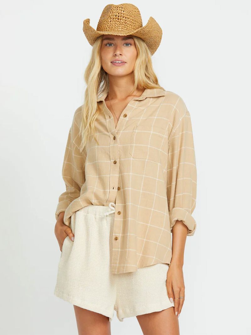 Blusa Mujer Layer Up Woven Billabong
