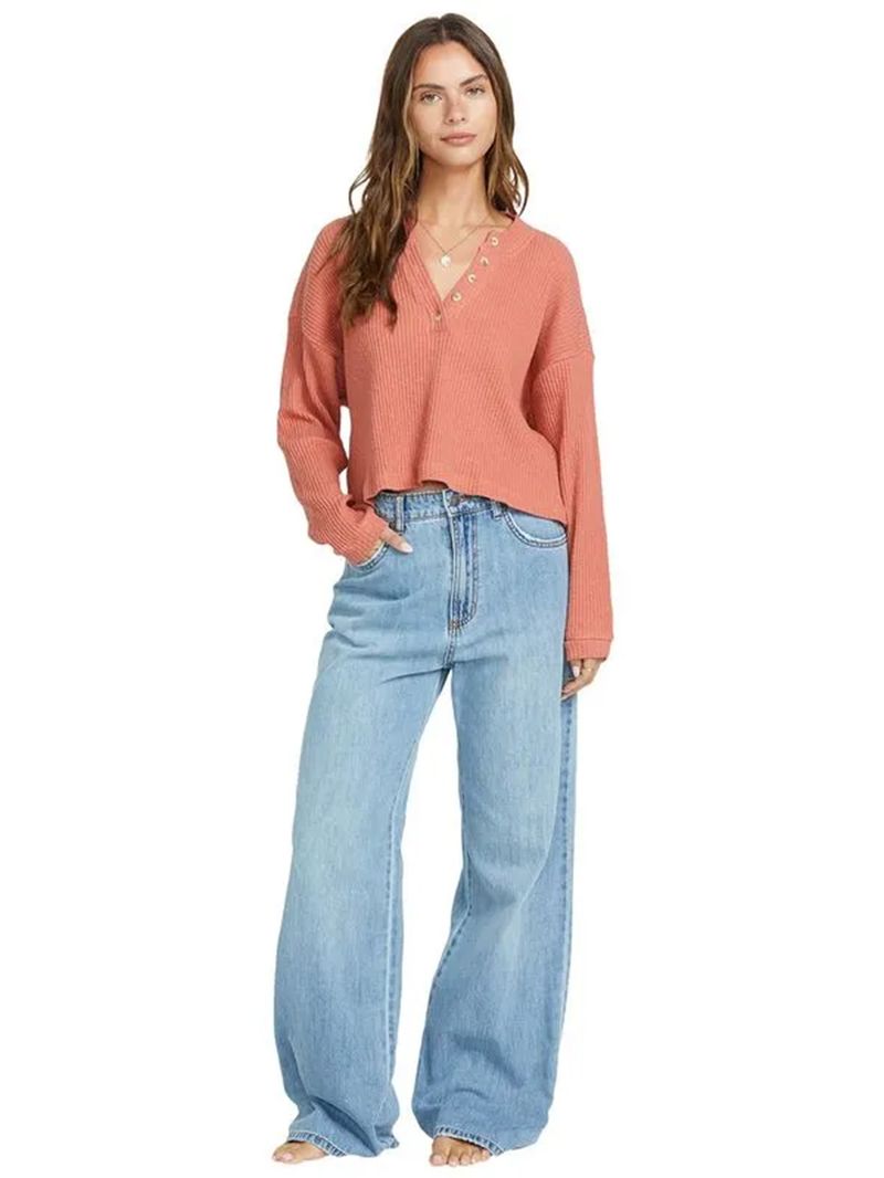 Sweater Mujer Good Catch Naranjo Billabong
