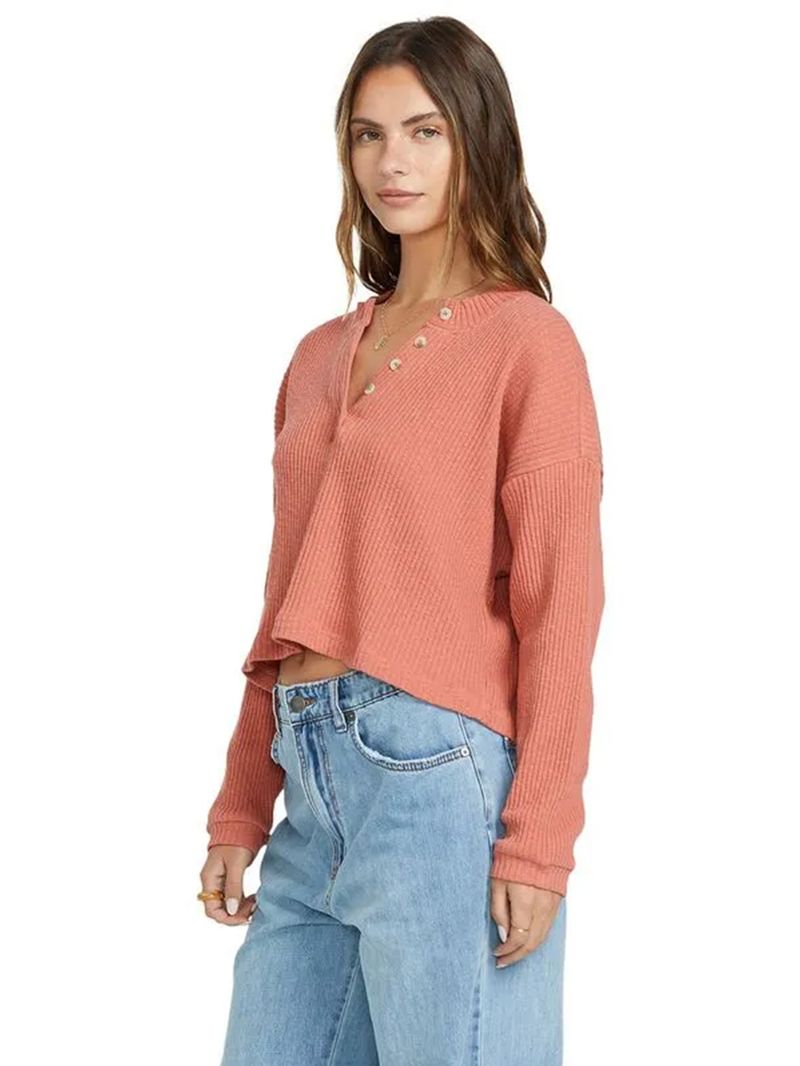 Sweater Mujer Good Catch Naranjo Billabong