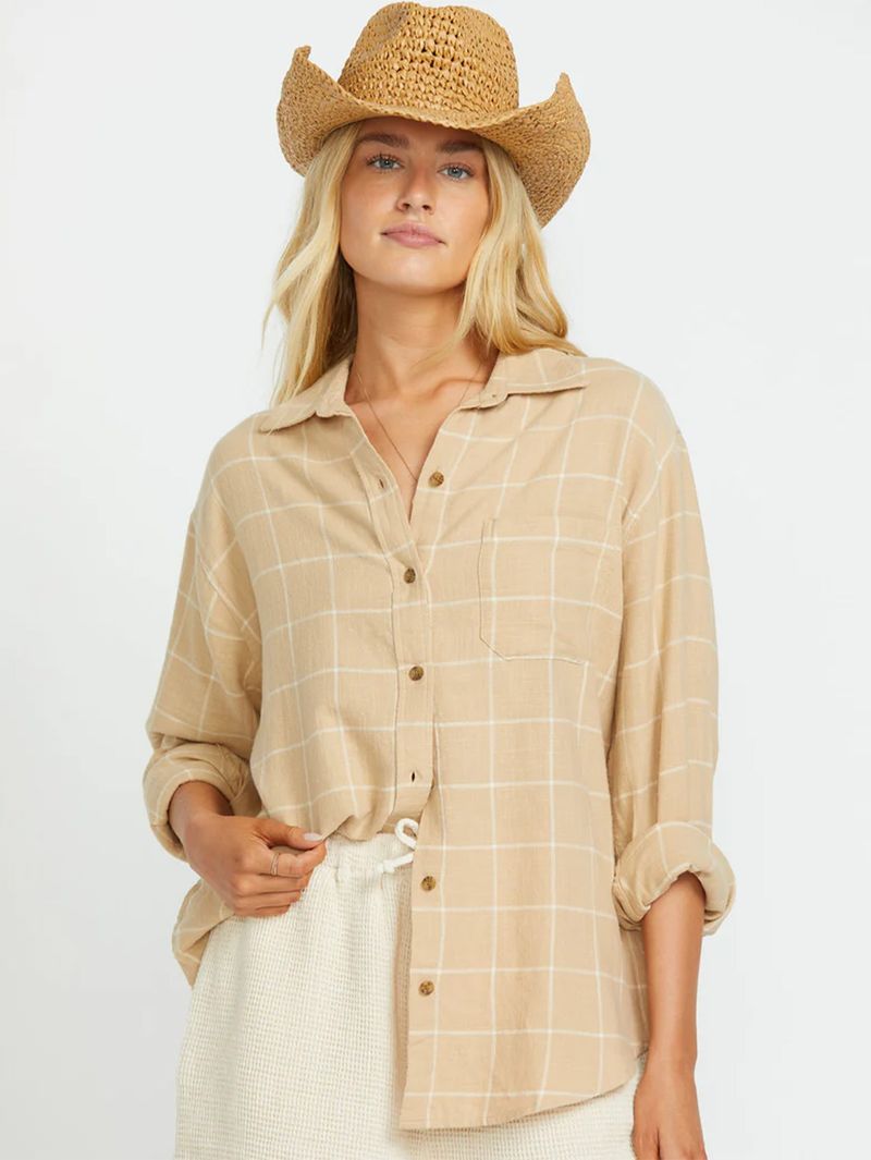 Blusa Mujer Layer Up Woven Billabong