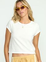 Polera Manga Corta Mujer Daily Blanca Billabong