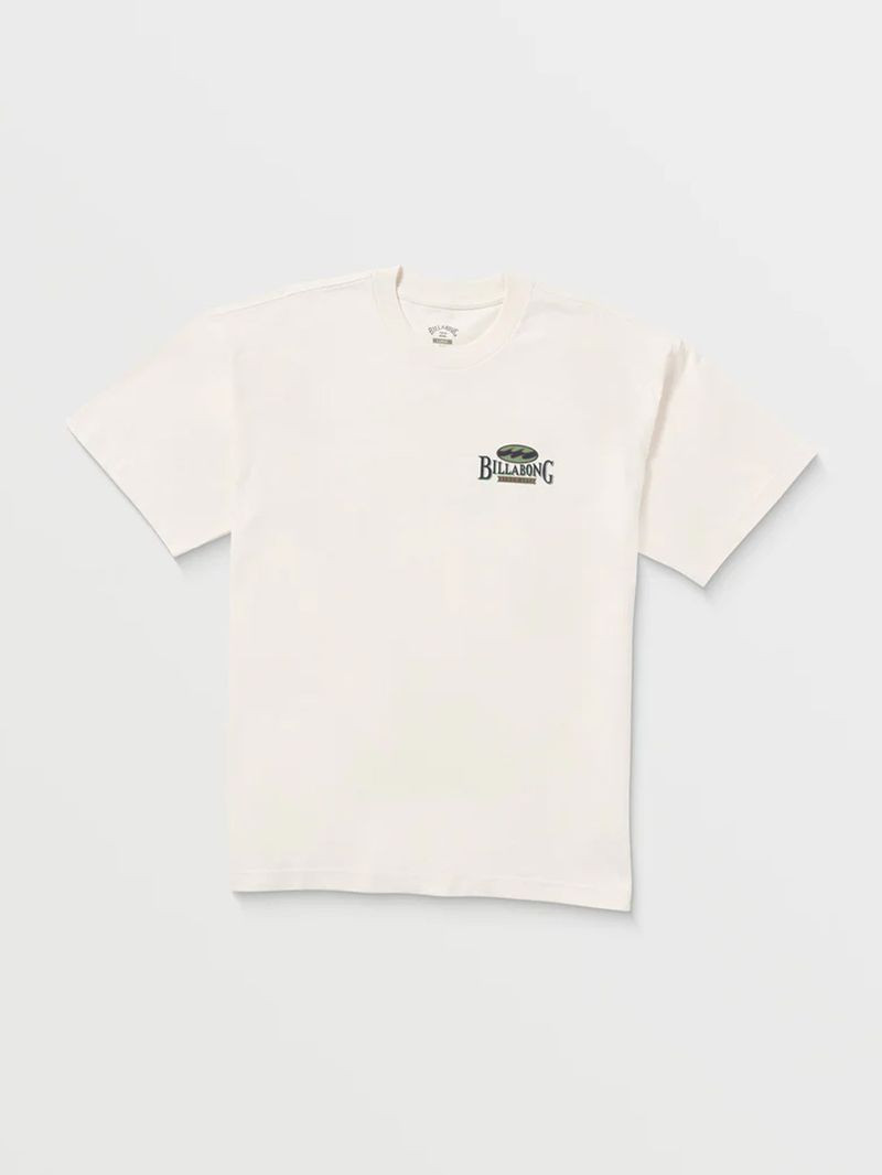Polera Manga Corta Hombre Double Spread OG Blanca Billabong