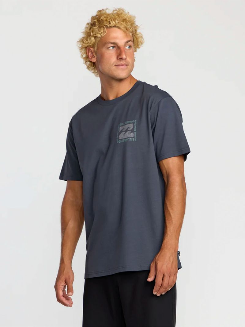 Polera Manga Corta Hombre Trail Adiv SS Azul Oscuro Billabong