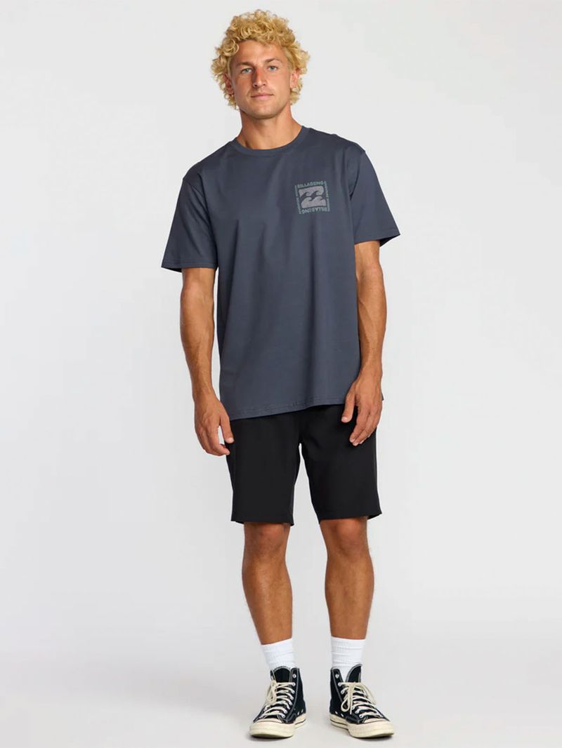 Polera Manga Corta Hombre Trail Adiv SS Azul Oscuro Billabong